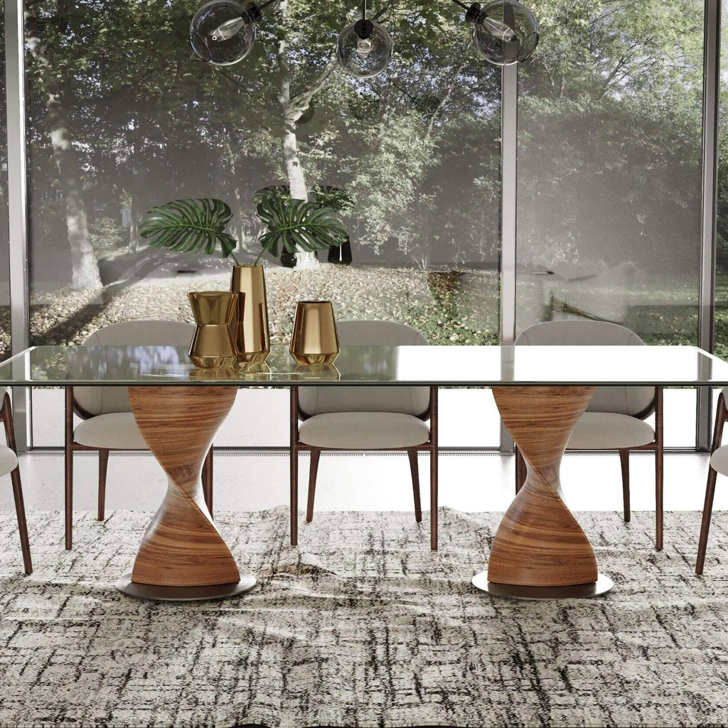 Dining Tables with Geometric Base Designs – United Furniture Group