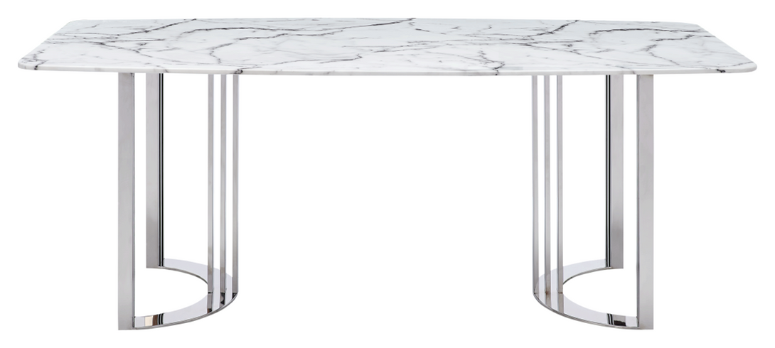 131 Marble Dining Table - Side View of Table