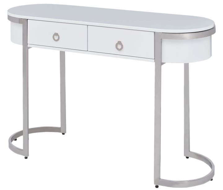 131 Marble Dining Table - Angled Front View