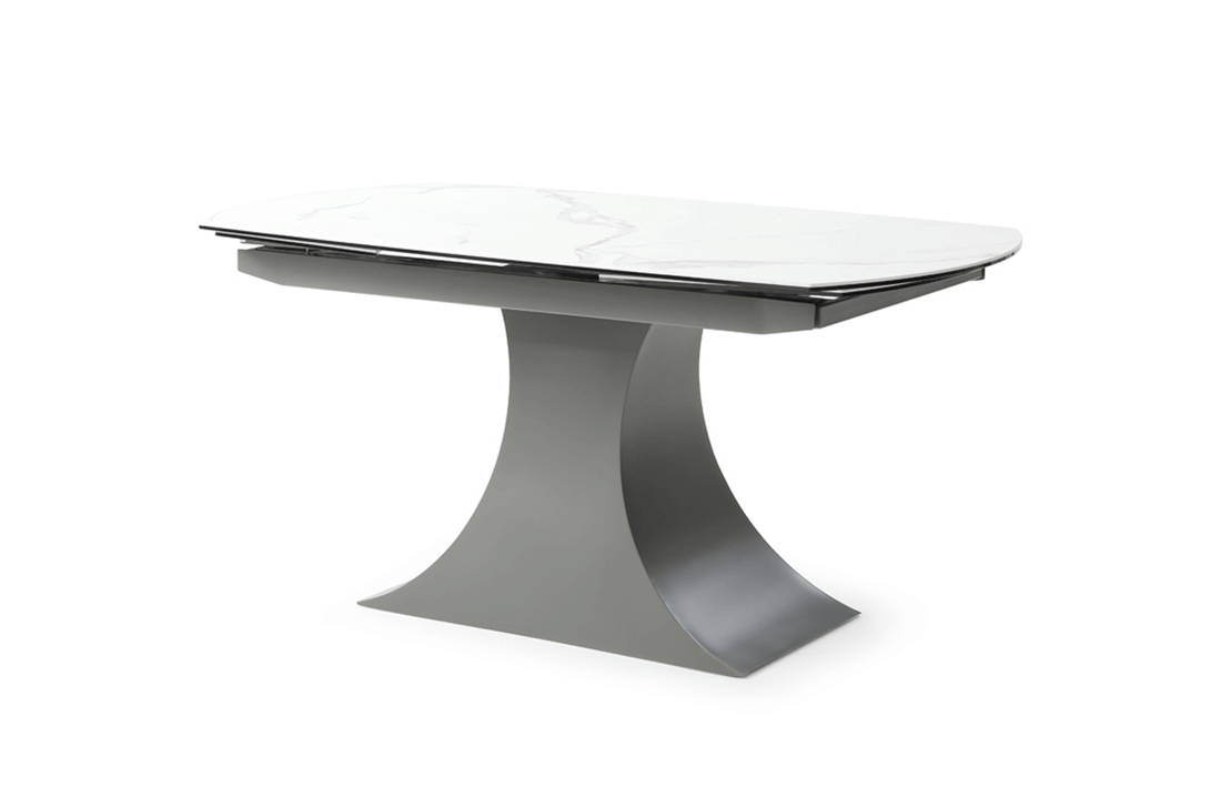 9035 Dining Table - Angled View of the Front with Extentions Closed