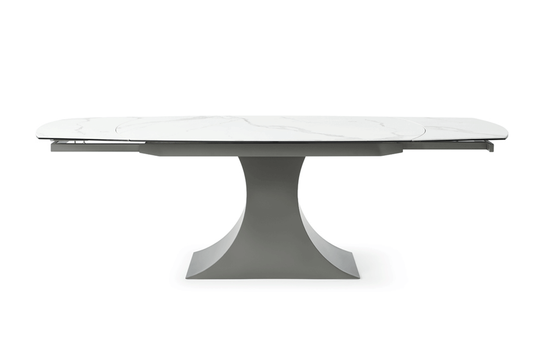 9035 63" Marble Dining Table - View of the Right Side