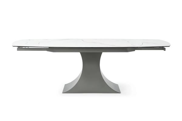 9035 63" Marble Dining Table - View of the Right Side