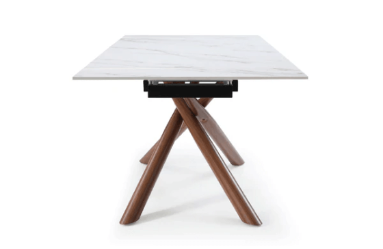 9063 Dining Marble Table - View of Table from the End