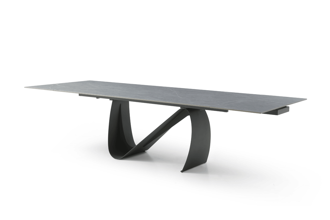9087 Dark Gray Dining Table - Side View of Table