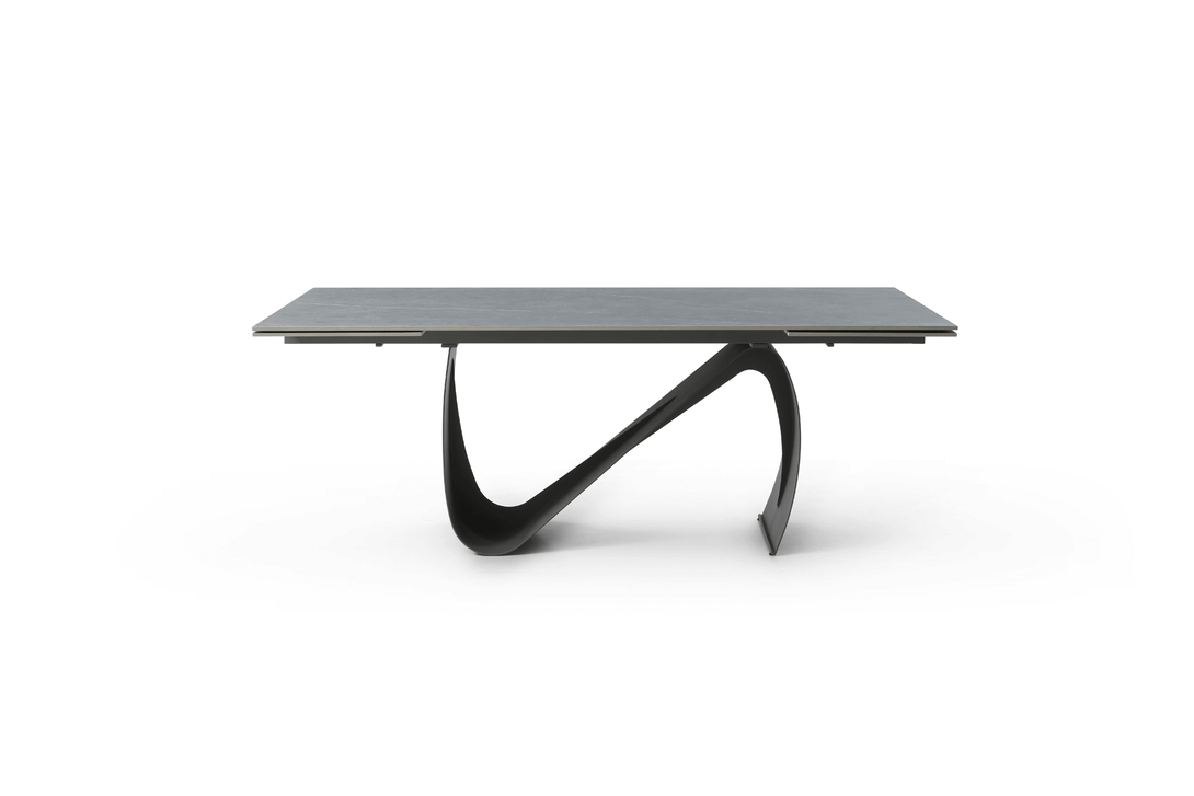 9087 Dark Gray Dining Table - Side View of Table 2