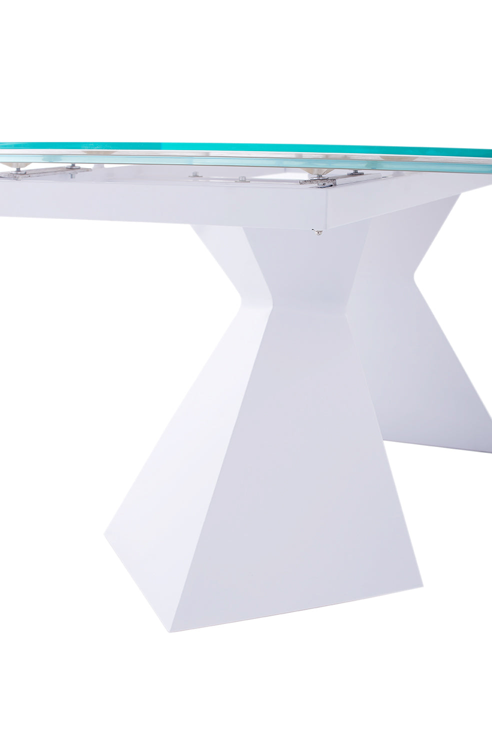 992 Dining Table - Angled View White Table Base