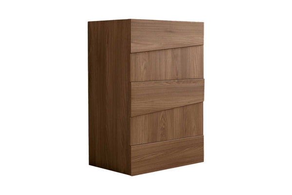 Storm - 5-Drawer Modern Chest with Natural Elm Brown Finish