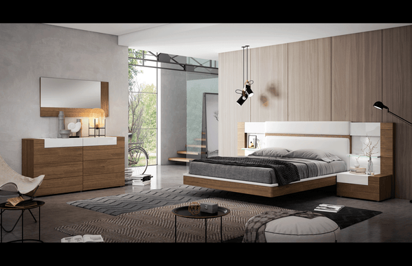 Mar Modern Bed in Two Tone Finish