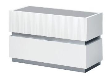Marina 2-Drawer Nightstand in White
