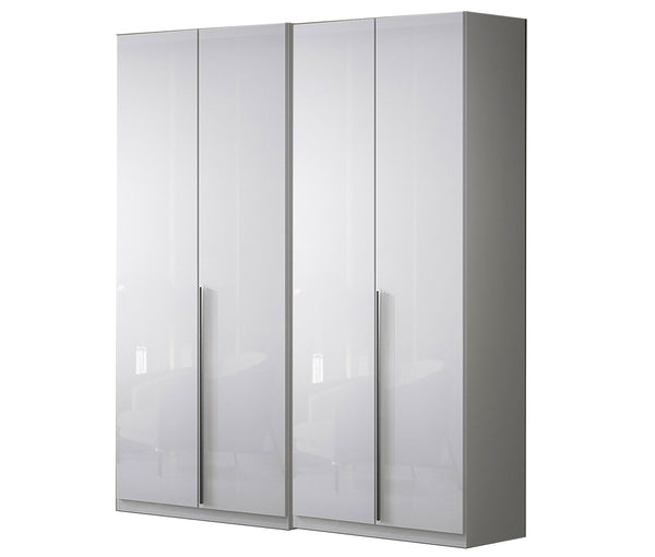 The Athena - 4 Door Gloss White Wardrobe