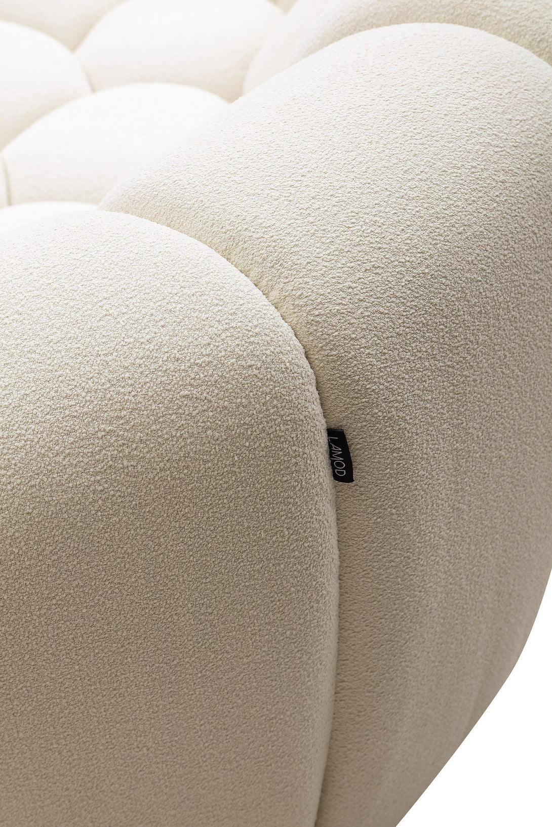 Zoomed-In View of Off-White Fabric