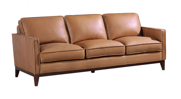Divani Casa Naylor - Modern Brown Italian Leather Split Sofa - Featured Photo