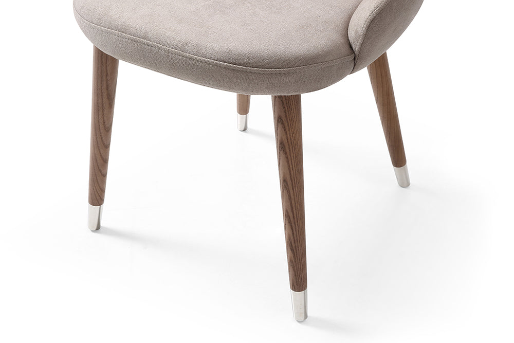 9368 Light Beige Dining Room Chair - Close-Up View of Chair Legs