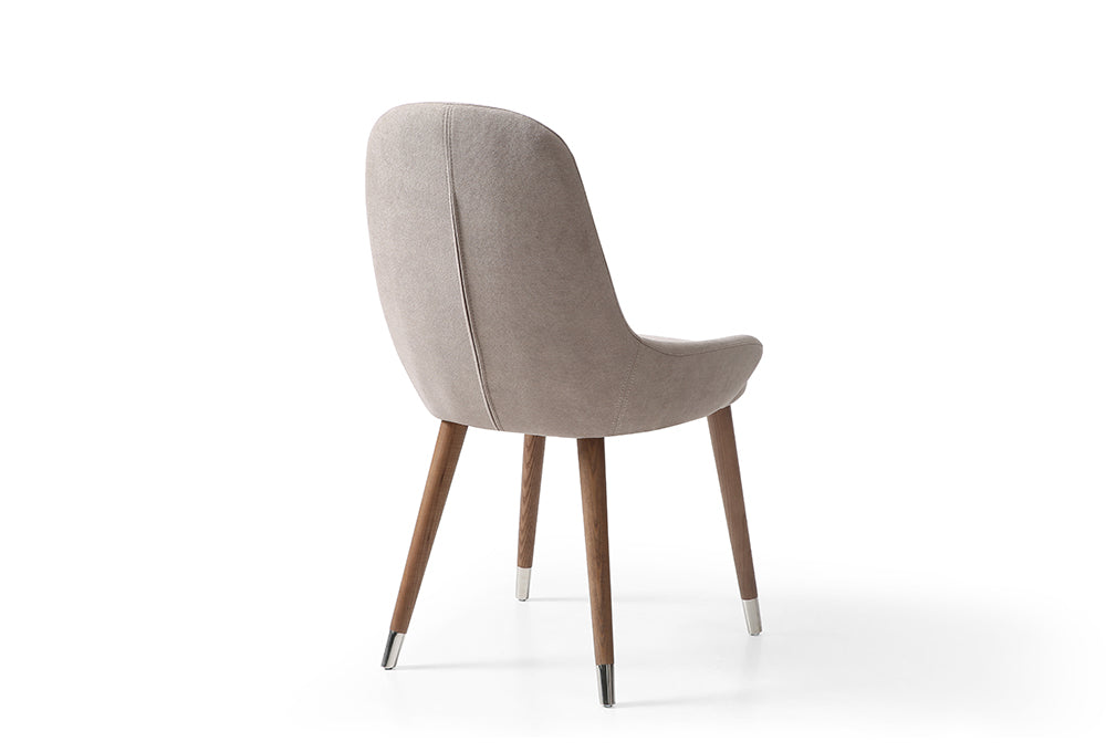 9368 Light Beige Dining Room Chair - Angled Rear View of Chair