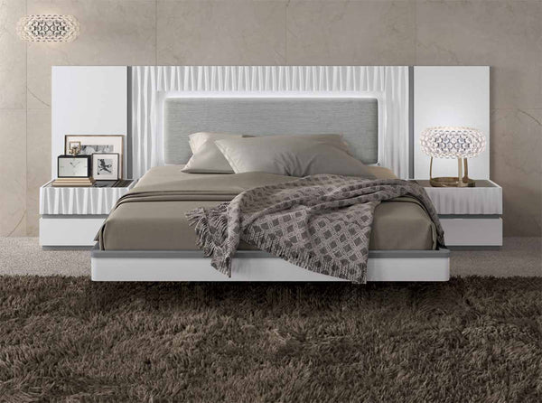 The Marina - Upholstered Wall Bed in White