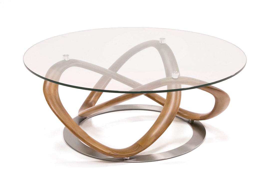 Modrest Michele - Modern Glass + Walnut Coffee Table - Featured Photo