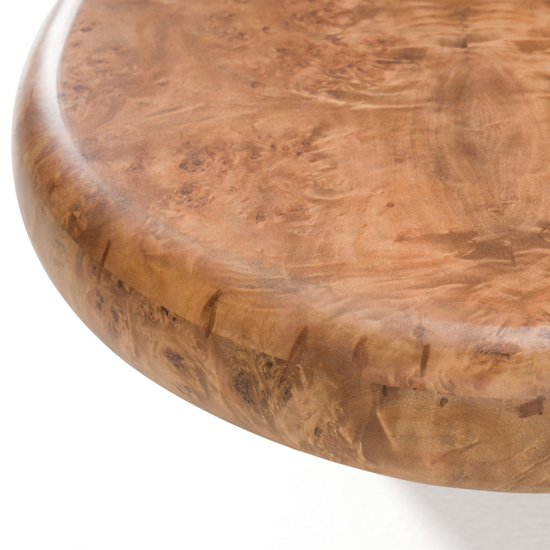 Modrest Weskan - Modern Faux Burl Coffee Table - Zoomed-in View of Faux-Burl Table Edge 2