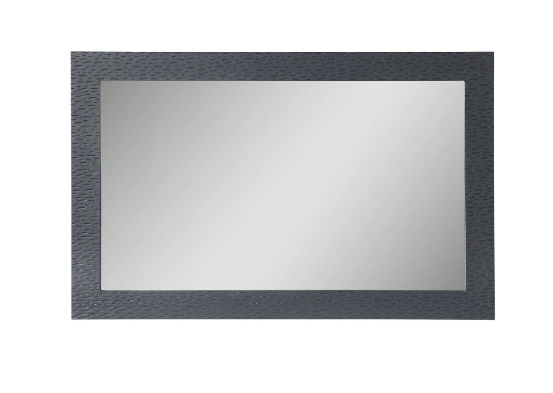 Modrest Athena & Rothsay - Modern Black Dresser Mirror - Front view of the dresser mirror on white transparent background