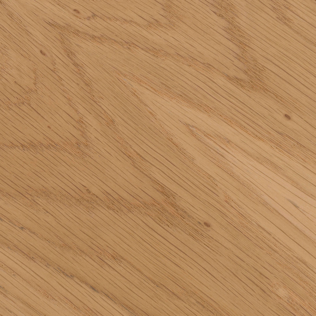 Modrest Milan Modern Natural Oak Dining Table With Extension - Close up view dining table top finish and grain