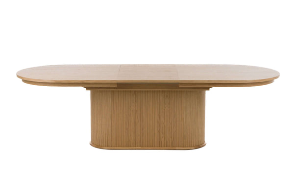 Modrest Milan Modern Natural Oak Dining Table With Extension - Featured Photo