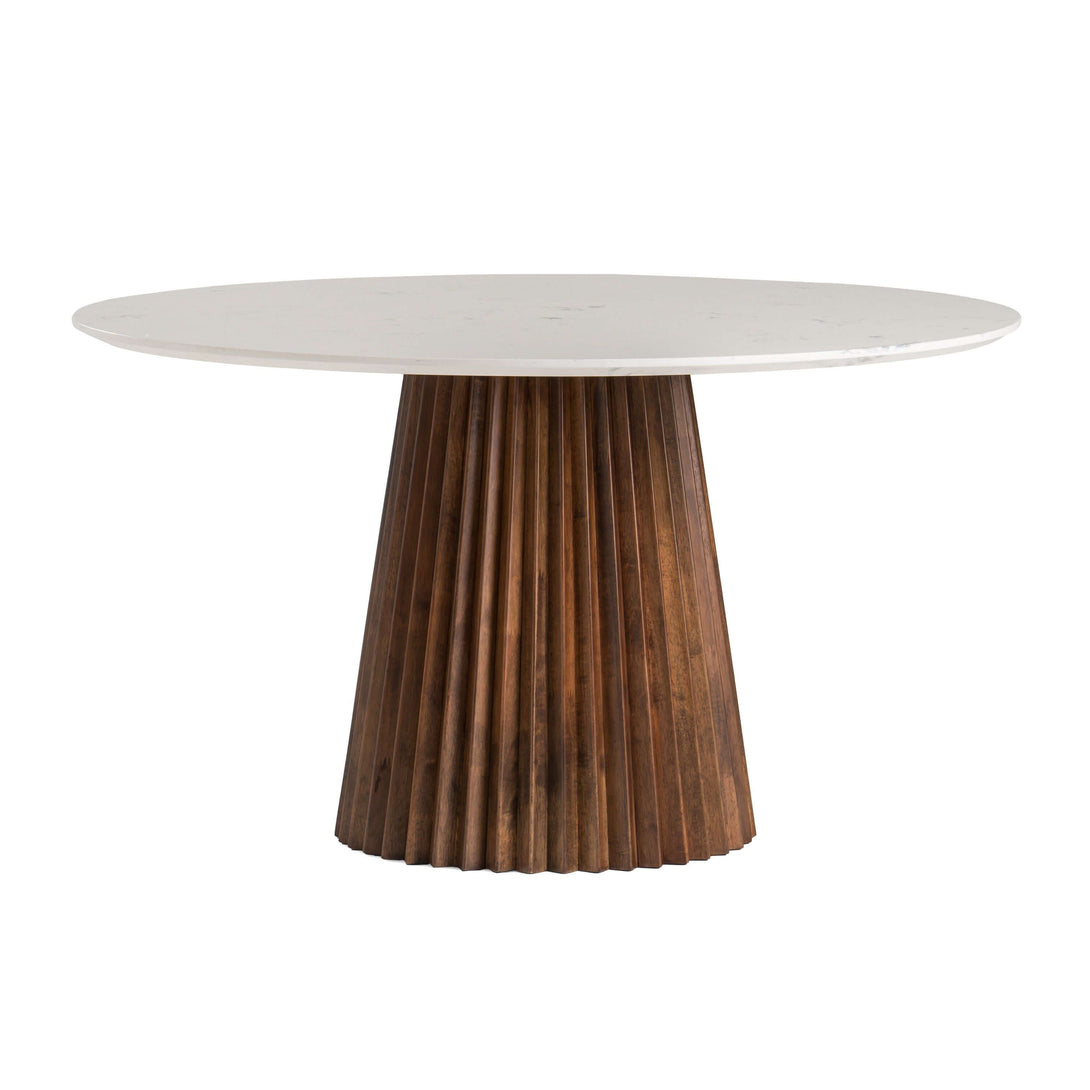 Modrest Nancy + Weiss - Mid-Century Modern Marble Table - View of the table on a white transparent background