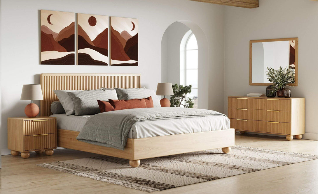 Modrest Winters - Modern Natural Oak Bedroom Set - Featured Photo