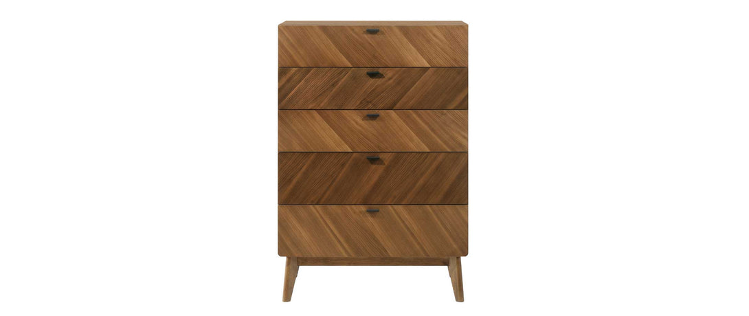 Nova Domus Kamela - Modern Walnut Chest - Feartured Image