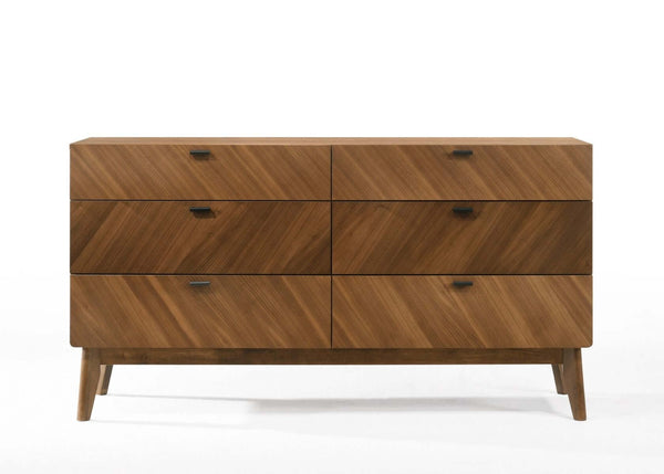 Nova Domus Kamela - Modern Dresser - Front view of dresser on a white transparent background
