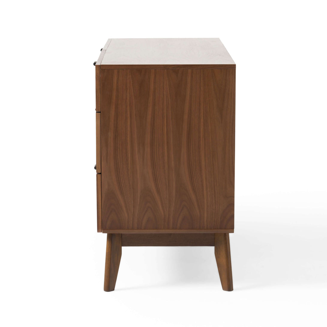 Nova Domus Kamela - Modern Walnut Dresser - View of Side