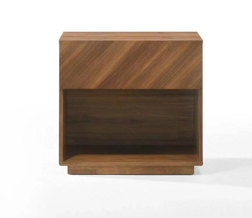 Nova Domus Kamela - Modern Nightstand - Front view of nightstand on a white transparent background