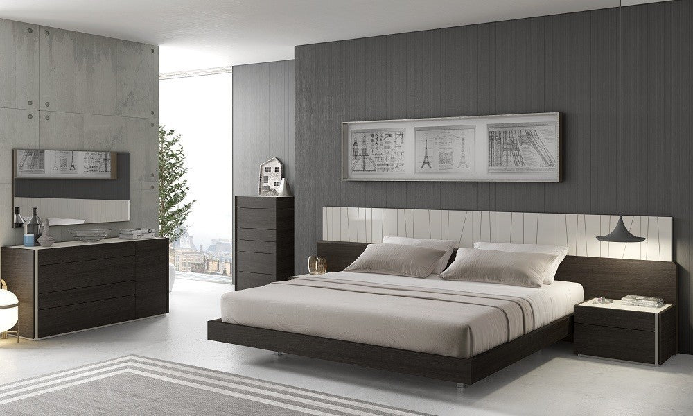 Porto Modern Bedroom Set in Wenge Light Gray - Featured Photo