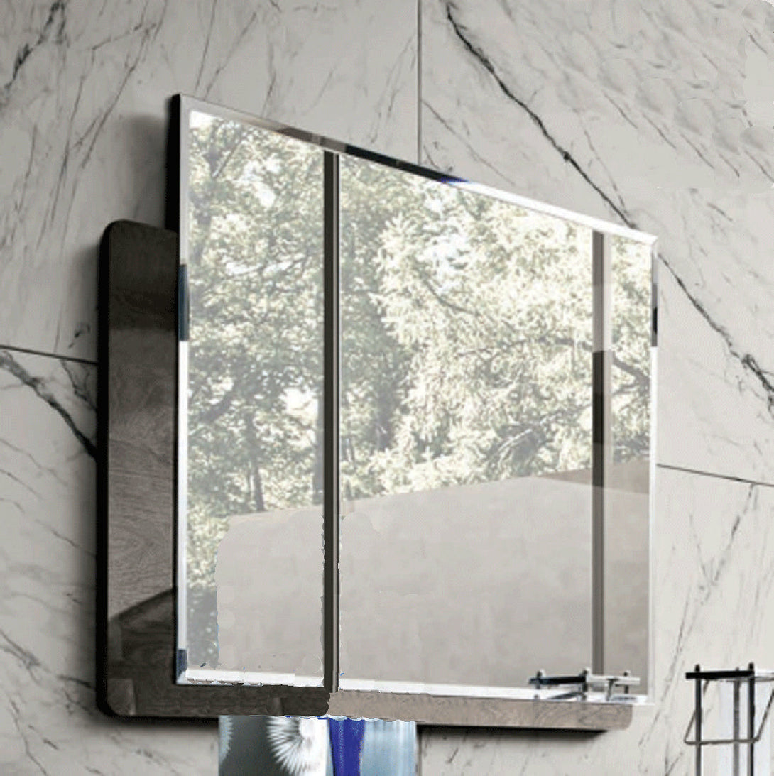 Tekno Bedroom Set in Brown Lacquer Finish - Photo of Mirror