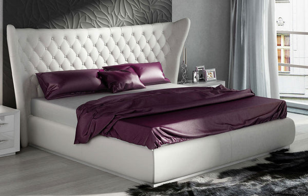 The Miami - Upholstered Bed in White