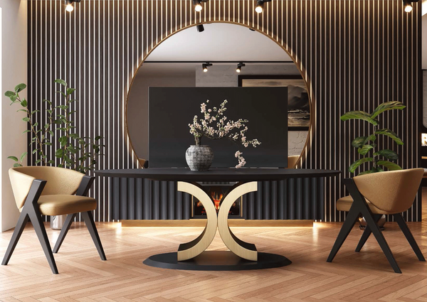 The Orion - Modern Dining Table + 4 Chairs Set