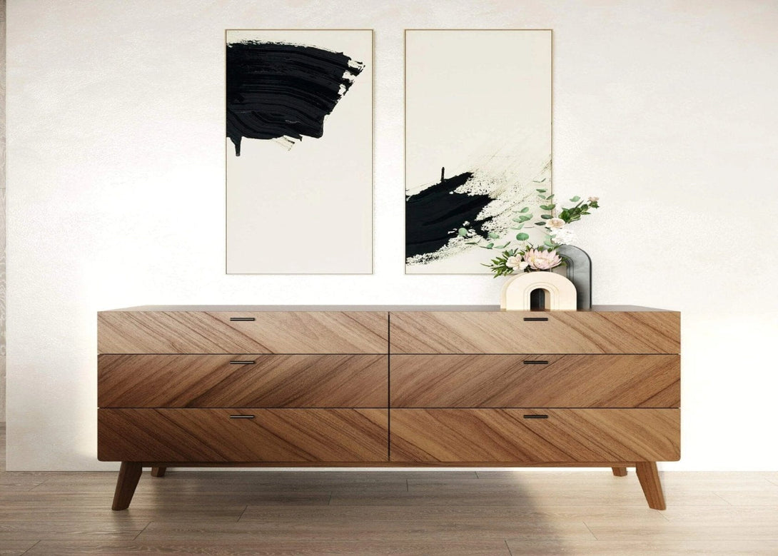 nova domus soria modern walnut dresser Nova Domus Kamela