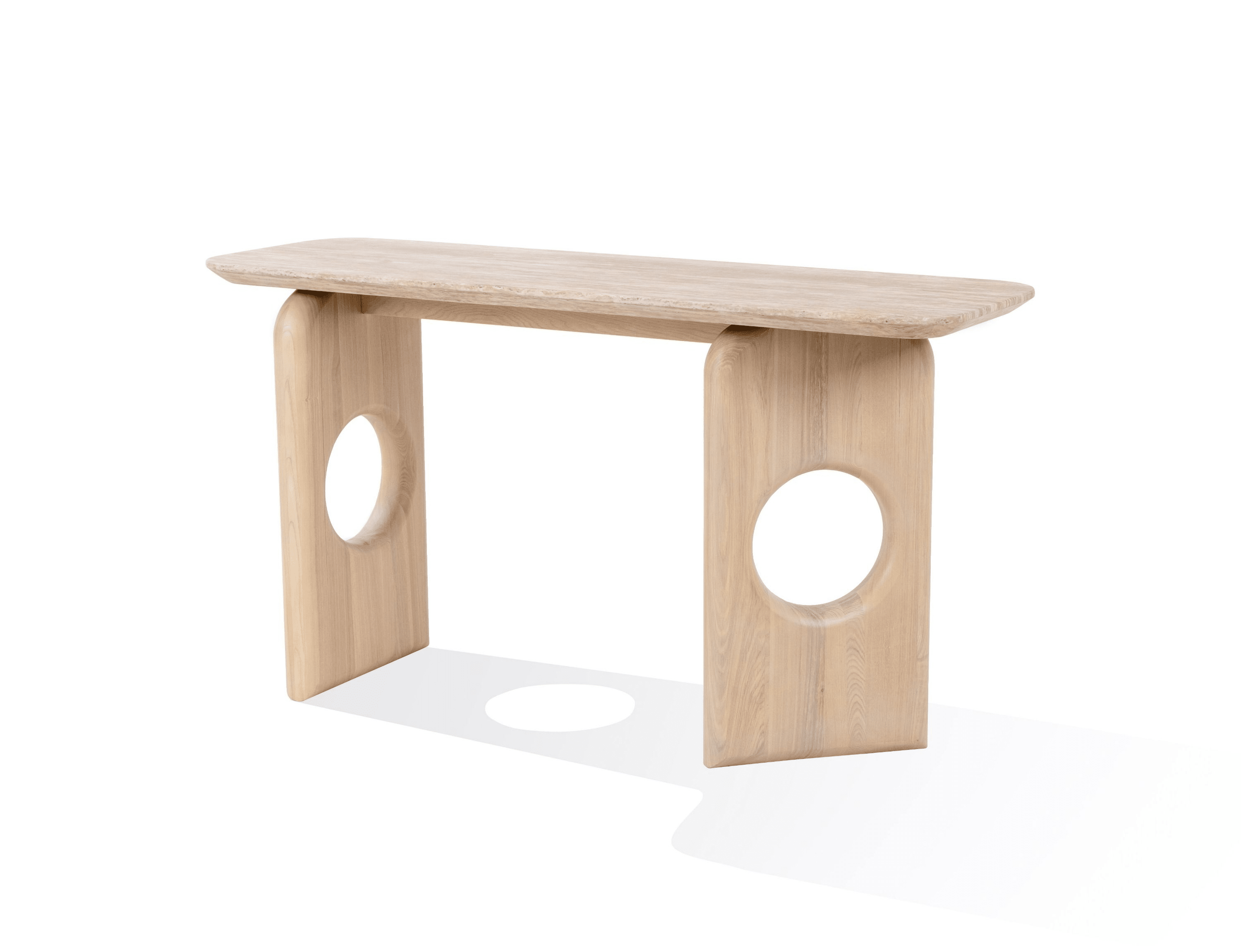 Osaka - Modern Faux Marble + Natural Ash Console Table – United ...